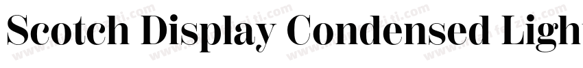 Scotch Display Condensed Light字体转换